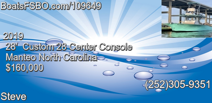 Custom 28 Center Console