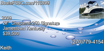 Chaparral 250 Signature