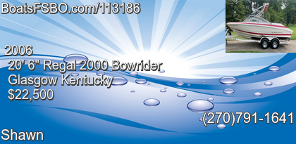 Regal 2000 Bowrider