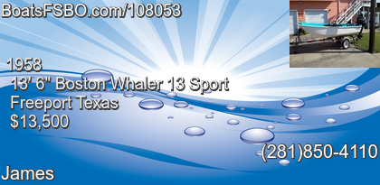 Boston Whaler 13 Sport