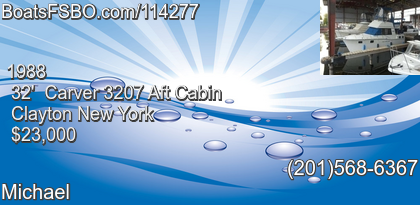 Carver 3207 Aft Cabin