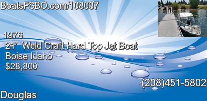 Weld Craft Hard Top Jet Boat