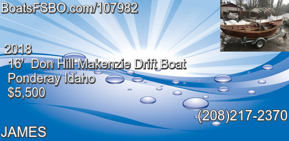 Don Hill Makenzie Drift Boat