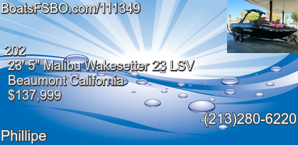 Malibu Wakesetter 23 LSV