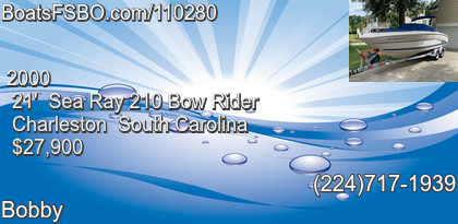 Sea Ray 210 Bow Rider