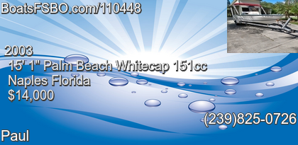 Palm Beach Whitecap 151cc