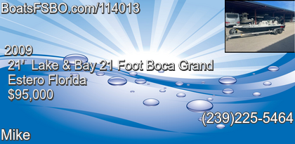 Lake & Bay 21 Foot Boca Grand