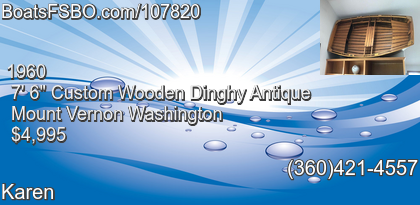 Custom Wooden Dinghy Antique
