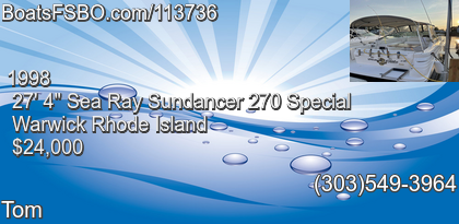 Sea Ray Sundancer 270 Special