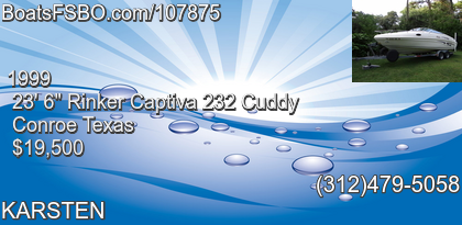 Rinker Captiva 232 Cuddy