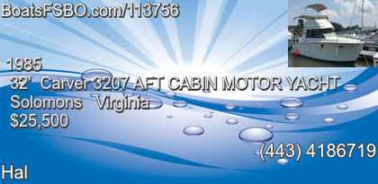 Carver 3207 AFT CABIN MOTOR YACHT