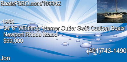 Winthrop Warner Cutter Swift Custom Boats