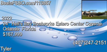Hell's Bay Boatworks Estero Center Console