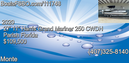 Harris Grand Mariner 250 CWDH
