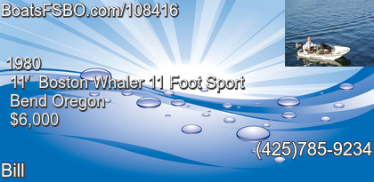 Boston Whaler 11 Foot Sport