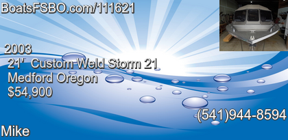 Custom Weld Storm 21
