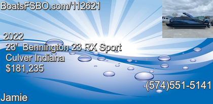 Bennington 23 RX Sport