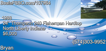 Thompson 240 Fisherman Hardtop