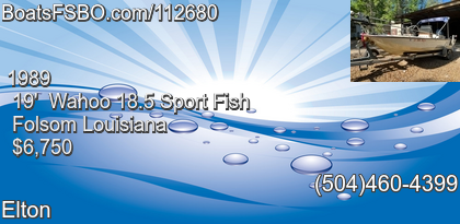 Wahoo 18.5 Sport Fish