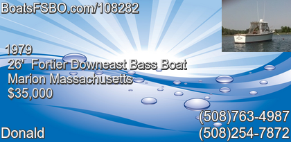 Fortier Downeast Bass Boat