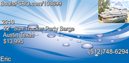 Sun Tracker Party Barge