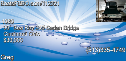 Sea Ray 345 Sedan Bridge