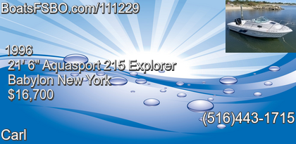 Aquasport 215 Explorer