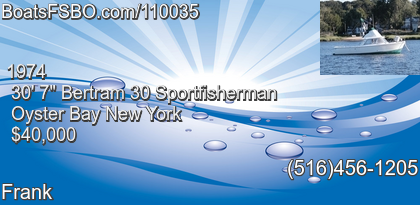 Bertram 30 Sportfisherman