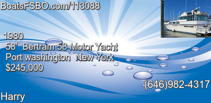Bertram 58 Motor Yacht