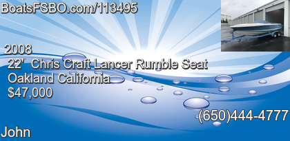 Chris Craft Lancer Rumble Seat