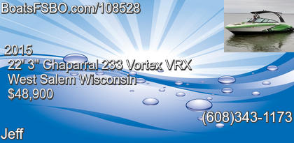 Chaparral 233 Vortex VRX