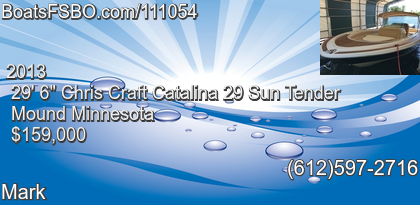Chris Craft Catalina 29 Sun Tender
