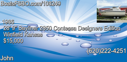 Bayliner 2850 Contessa Designers Edition