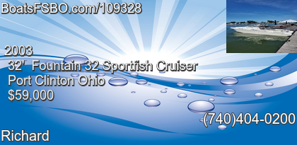 Fountain 32 Sportfish Cruiser