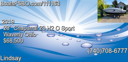 Chaparral 23 H2 O Sport