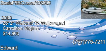 Wellcraft 22 Walkaround