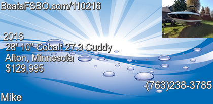 Cobalt 27.3 Cuddy