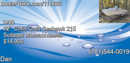 Chris Craft Seahawk 215