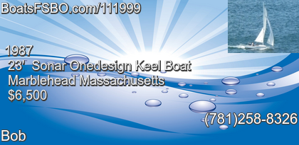 Sonar Onedesign Keel Boat