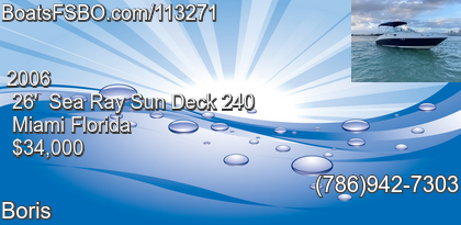 Sea Ray Sun Deck 240