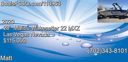 Malibu Wakesetter 22 MXZ