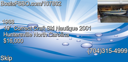 Correct Craft Ski Nautique 2001