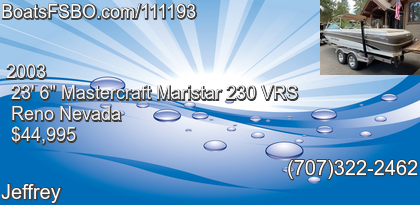 Mastercraft Maristar 230 VRS