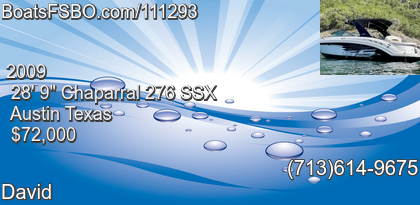 Chaparral 276 SSX
