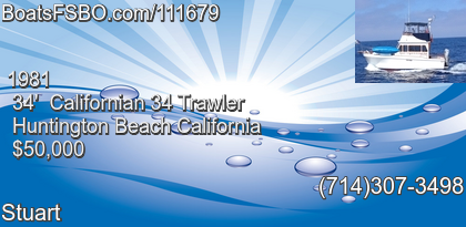 Californian 34 Trawler