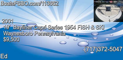 Bayliner Capri Series 1954 FISH & SKI