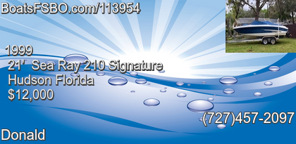Sea Ray 210 Signature