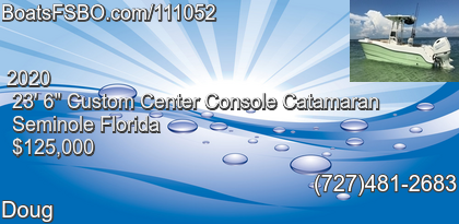 Custom Center Console Catamaran