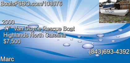 Van Duyne Rescue Boat