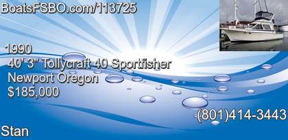 Tollycraft 40 Sportfisher